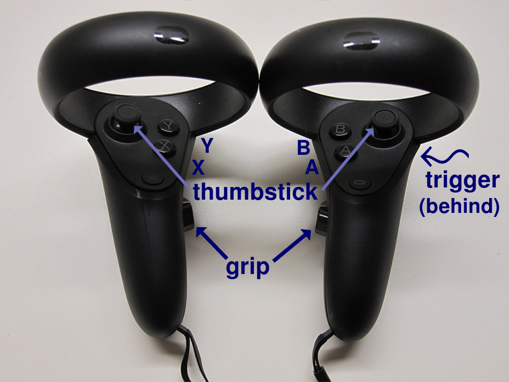 Oculus hand controllers