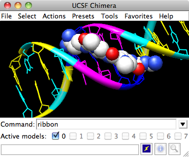 UCSF Chimera - DNA/Netropsin