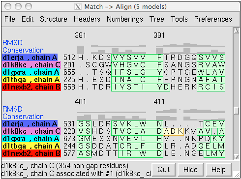 structure-based sequence alignment