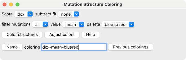 mutation structure coloring dialog